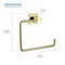 Kibi Cube Bathroom Towel Ring - Brush Gold. KBA1506BG - alternate 7